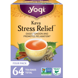 Yogi - (Kava Stress Relief Tea - 16 Tea Bags- Pack of 4)